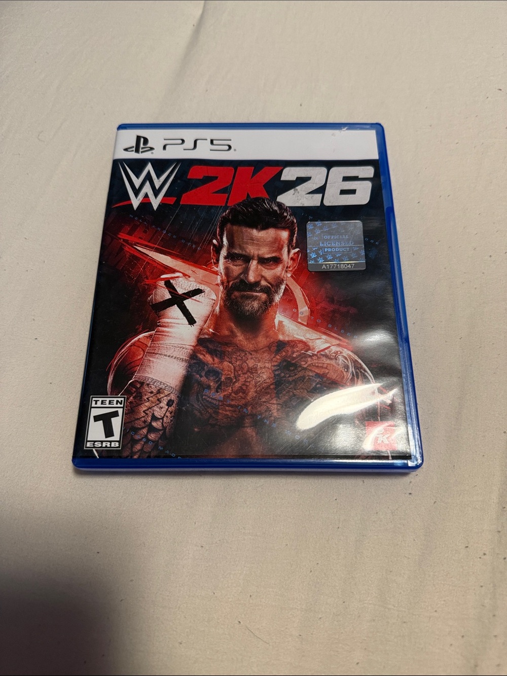 Sony PS5 WWE 2K26 Video Game - Black & Red Cover